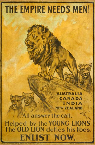  ‘The Empire Needs Men!’, World War One Recruitment Poster (c. 1915).